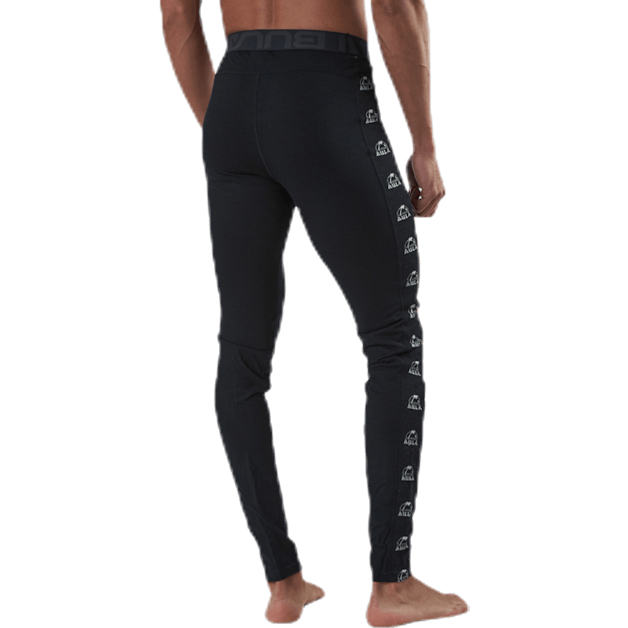 Tape Merino Wol Broek Zwart