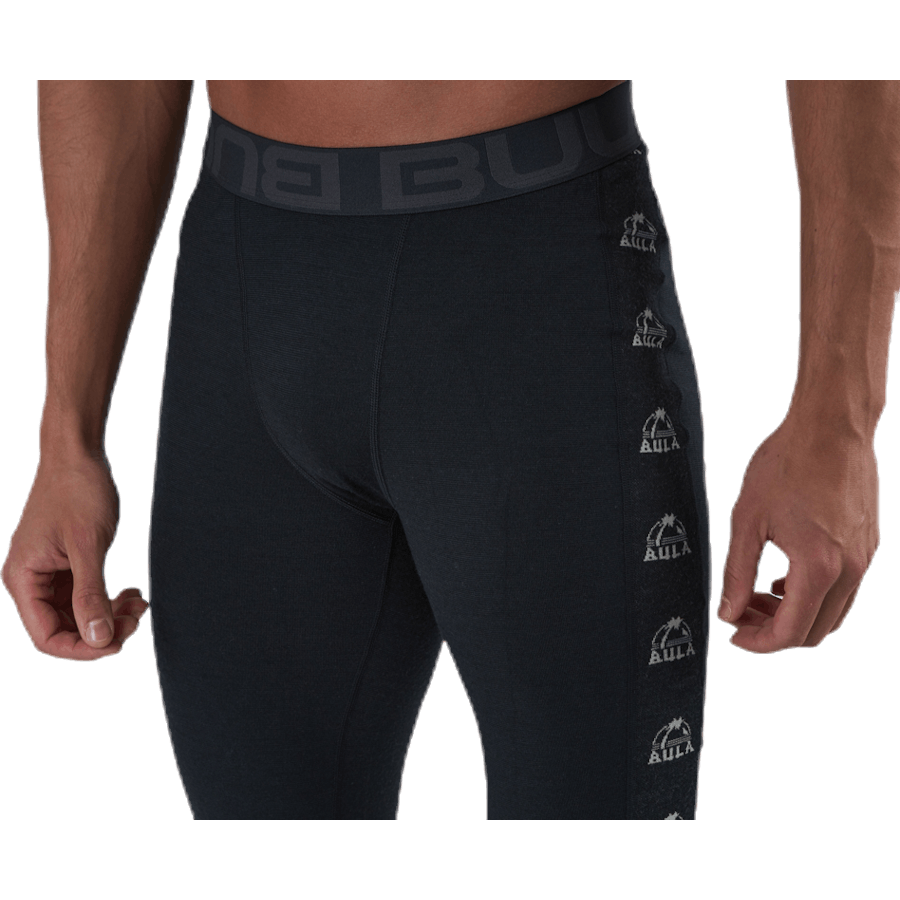 Tape Merino Wol Broek Zwart