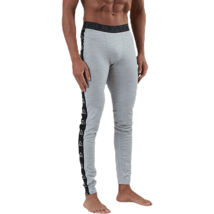 Tape Hose aus Merinowolle Grau