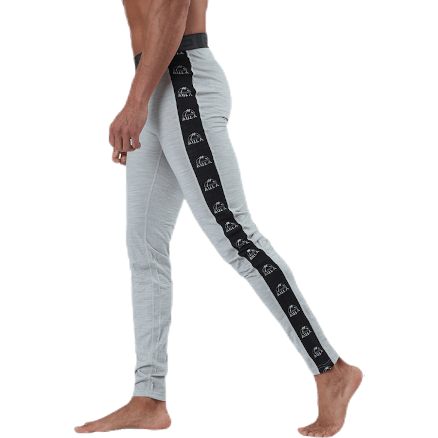 Tape Hose aus Merinowolle Grau