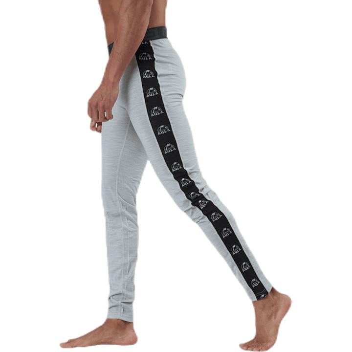 Tape Hose aus Merinowolle Grau