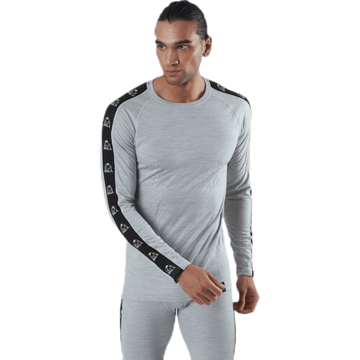 Pull ras du cou en laine mérinos Tape Gris