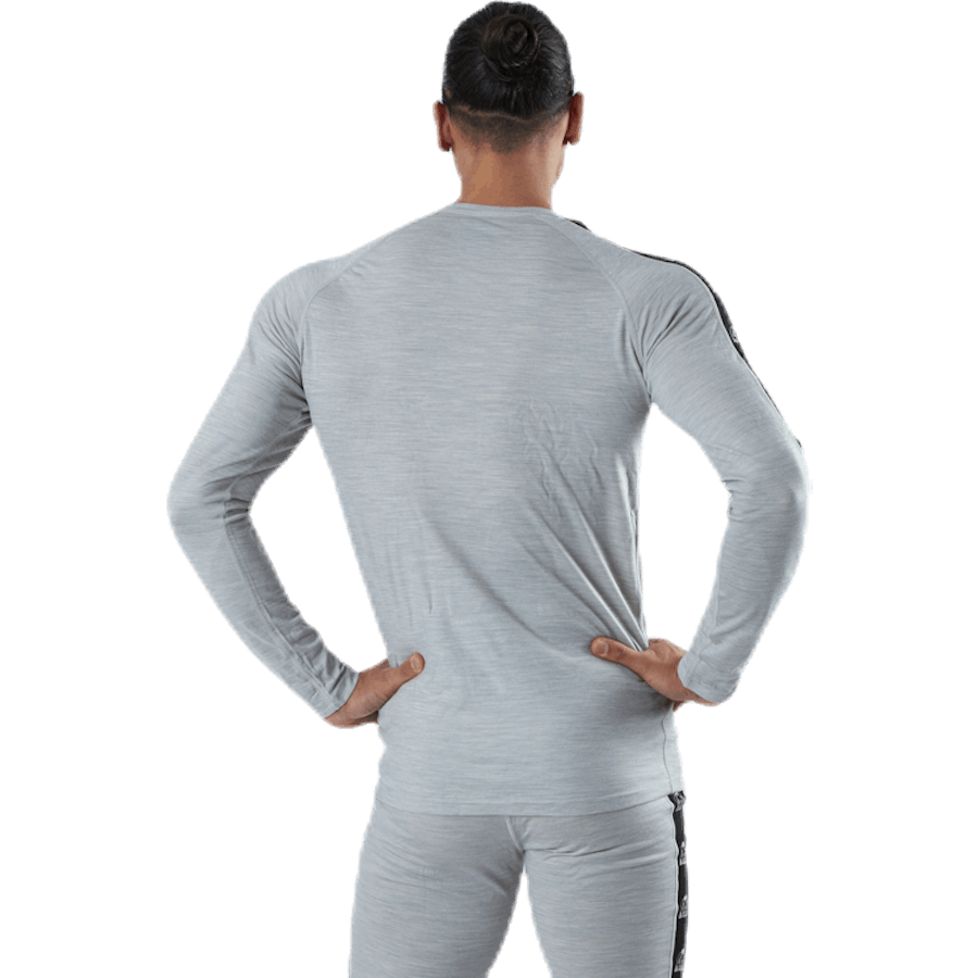 Pull ras du cou en laine mérinos Tape Gris