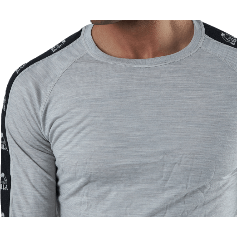 Pull ras du cou en laine mérinos Tape Gris