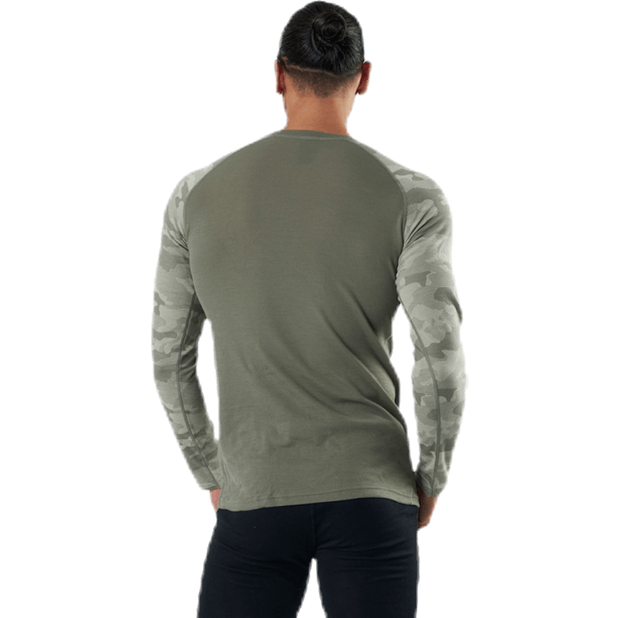 Camo Merinowolle Crew Beige