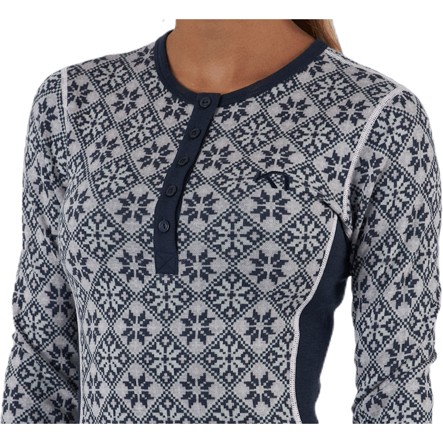 Rose Long Sleeve Shirt Blue