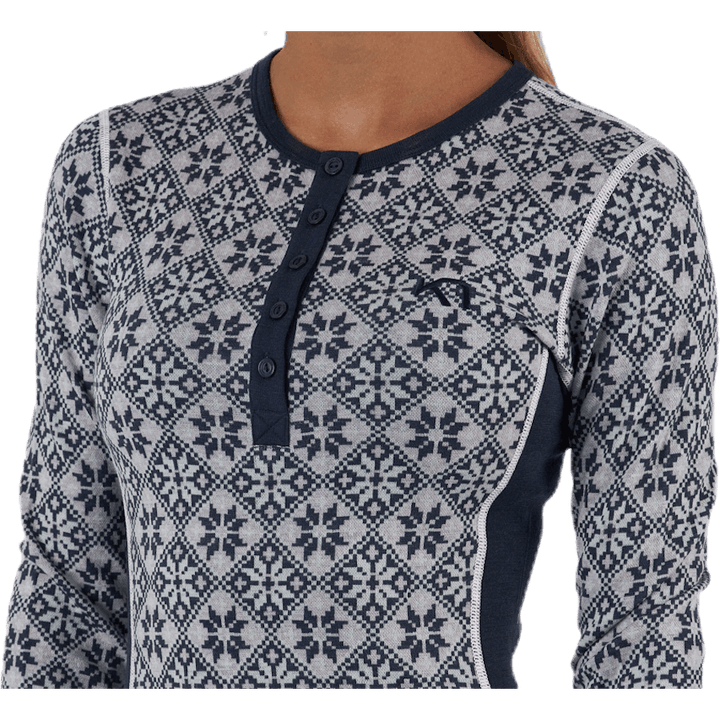 Rose Long Sleeve Shirt Blue