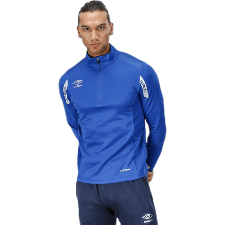 Sweat Core Demi-Zip Bleu