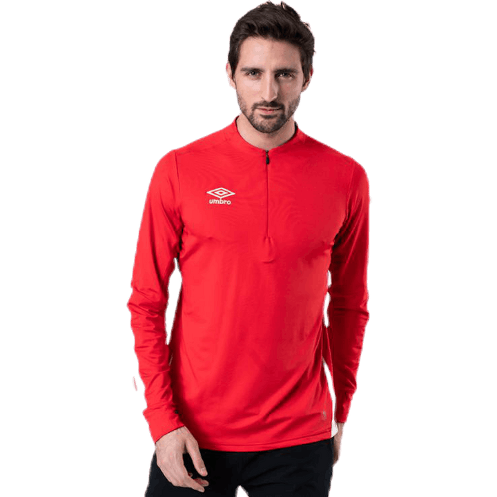 UX Elite Halfzip-Oberteil Weiß/Rot
