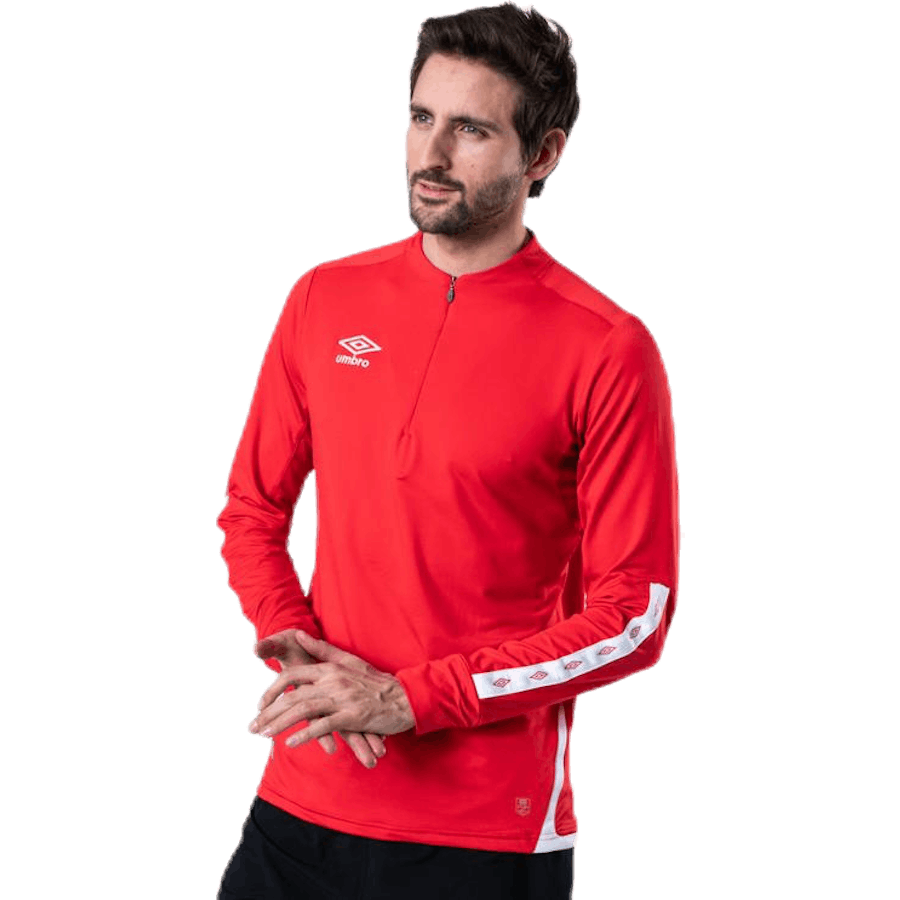 UX Elite Halfzip-Oberteil Weiß/Rot