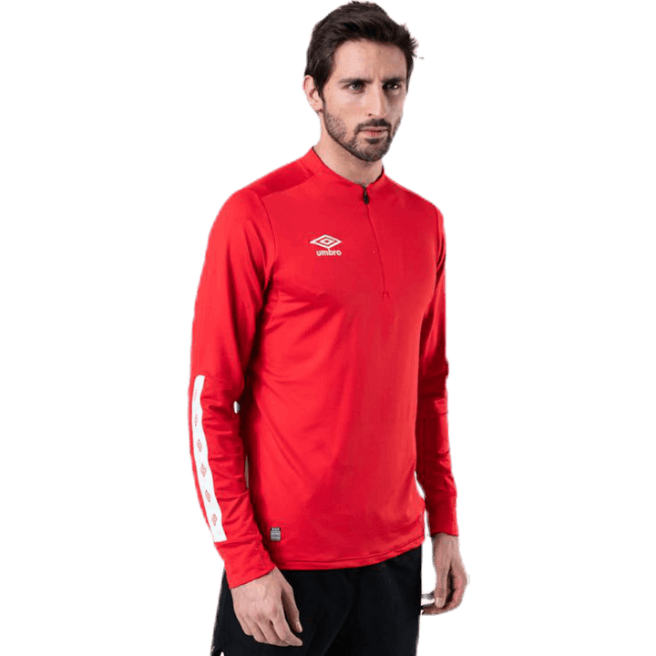 UX Elite Halfzip-Oberteil Weiß/Rot