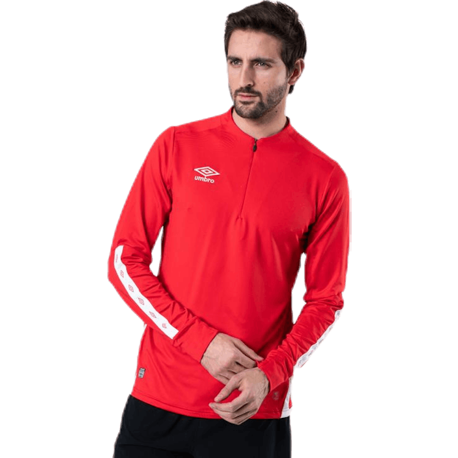 UX Elite Halfzip-Oberteil Weiß/Rot