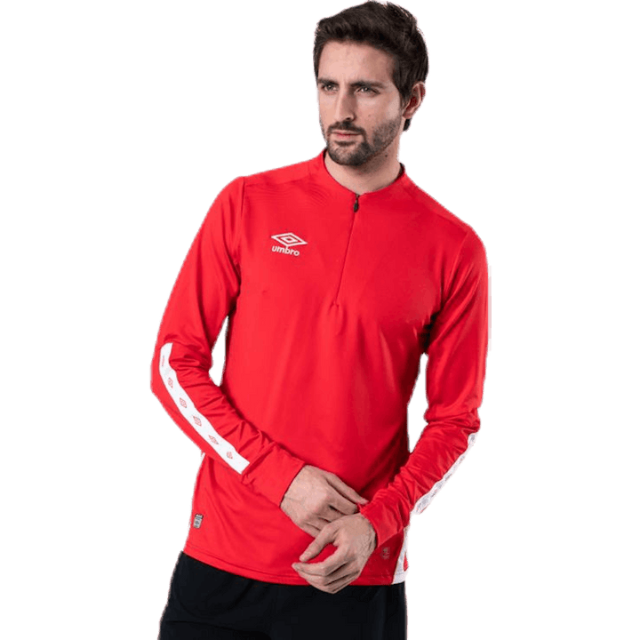 UX Elite Halfzip-Oberteil Weiß/Rot