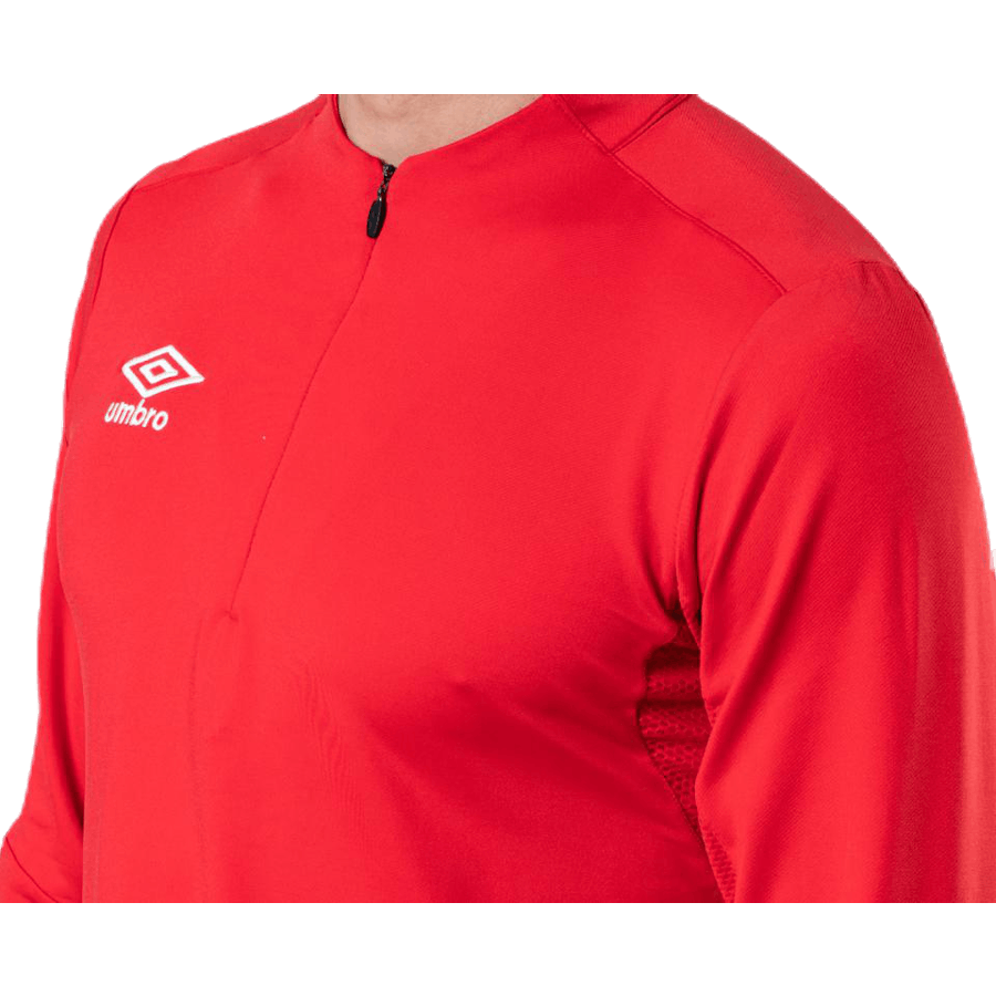 UX Elite Halfzip-Oberteil Weiß/Rot