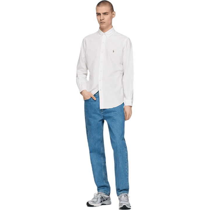 Custom Fit Oxford-skjorte hvit