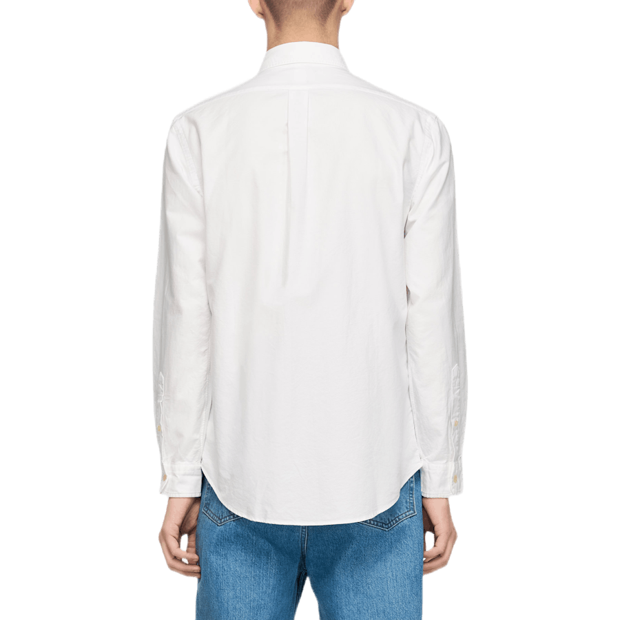 Custom Fit Oxford-skjorte hvit