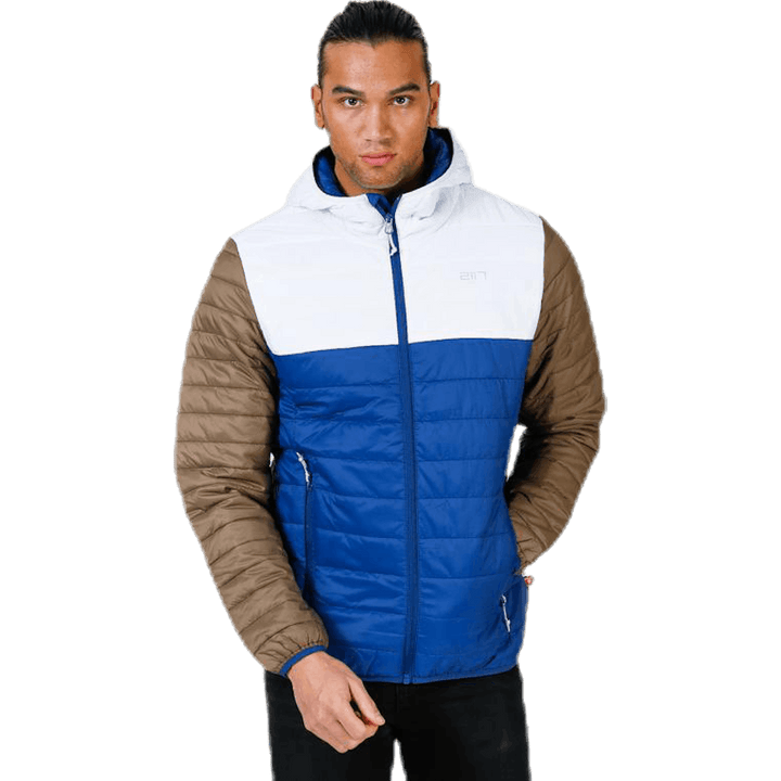 Vallerås Jacke Blau/Braun/Weiß