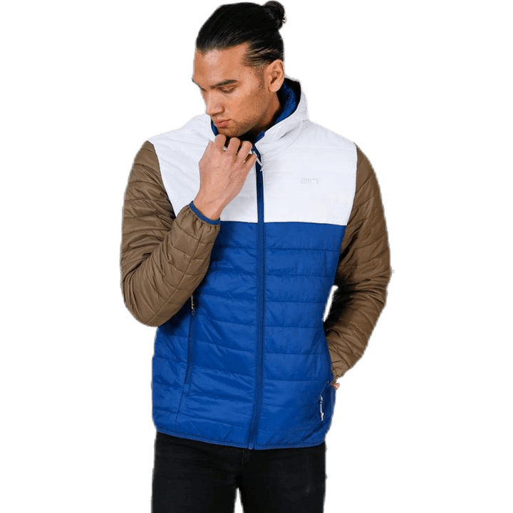Vallerås Jacke Blau/Braun/Weiß