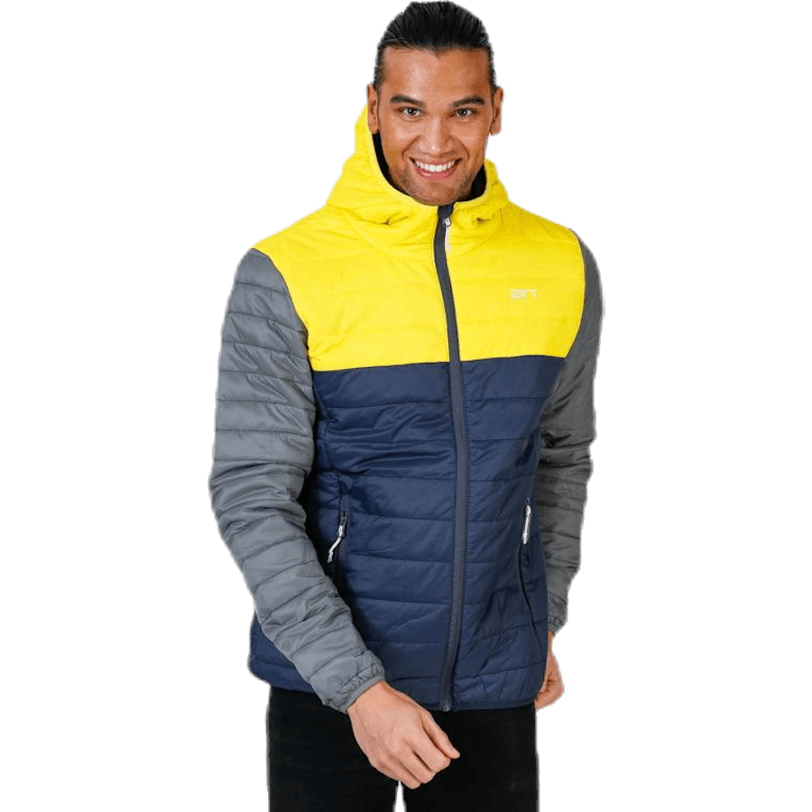 Vallerås Jacke Blau/Grau/Gelb