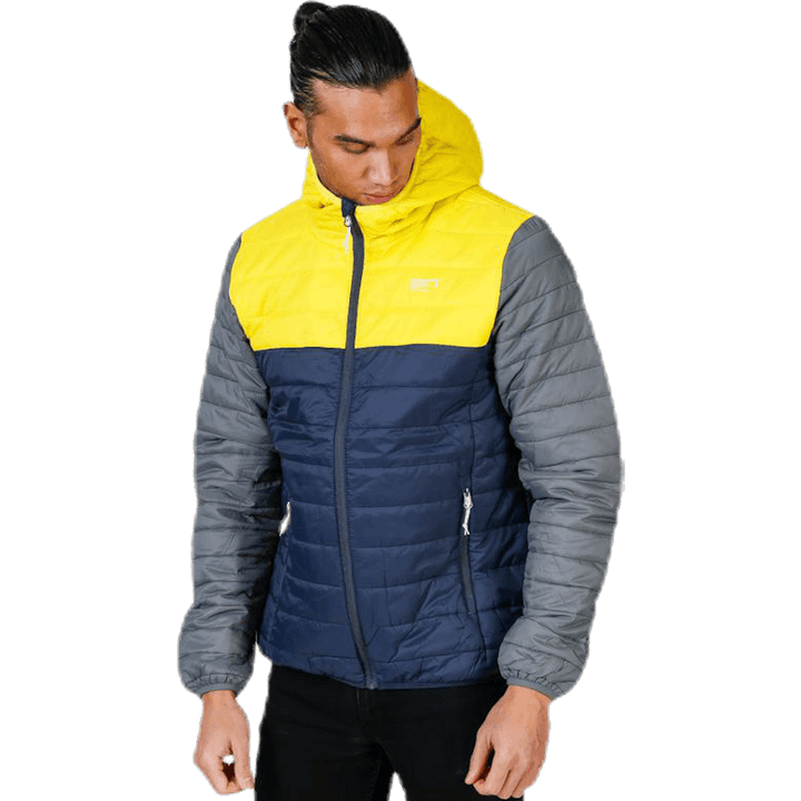 Vallerås Jacke Blau/Grau/Gelb