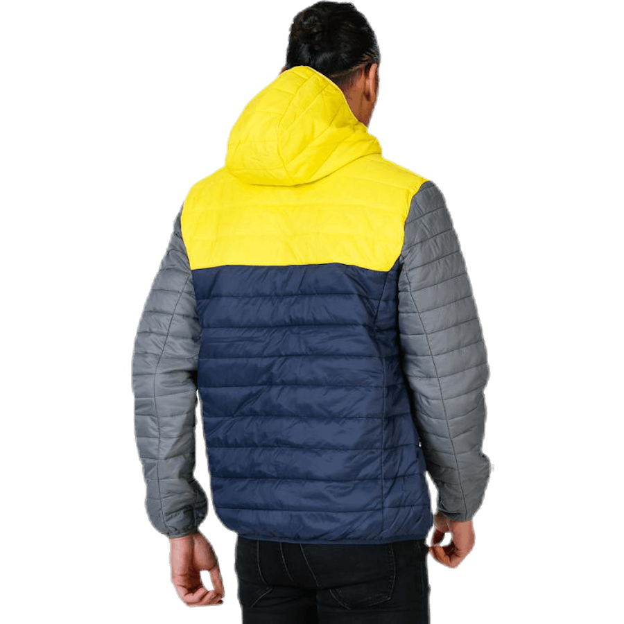 Vallerås Jacke Blau/Grau/Gelb