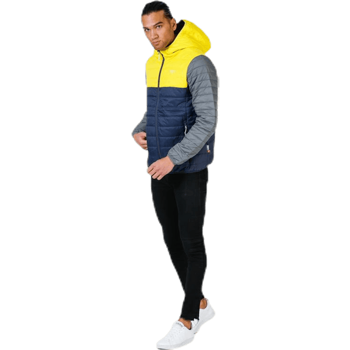 Vallerås Jacke Blau/Grau/Gelb