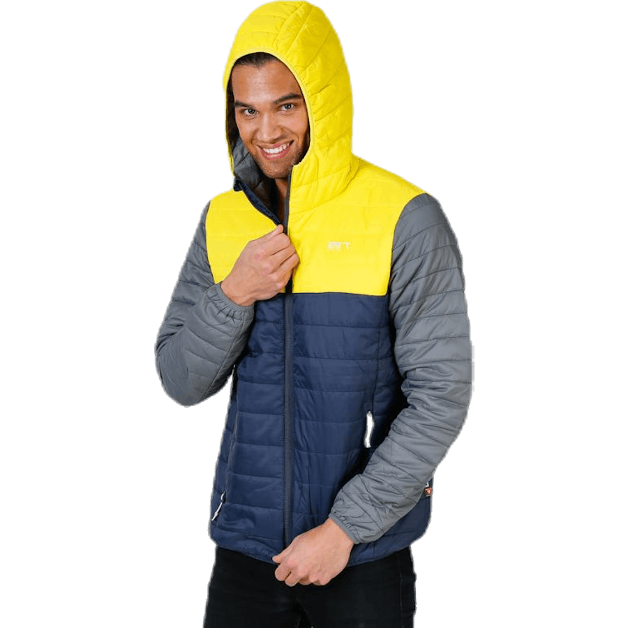 Vallerås Jacke Blau/Grau/Gelb