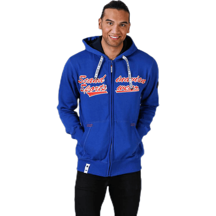 La Rochelle Zip Hood Blå