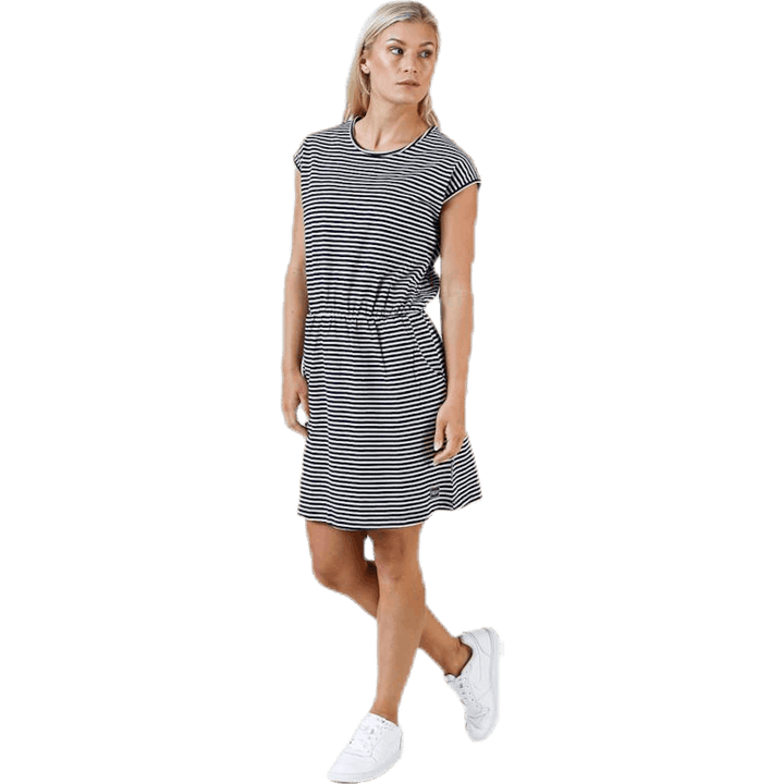 Neapel-kjole blå/hvit