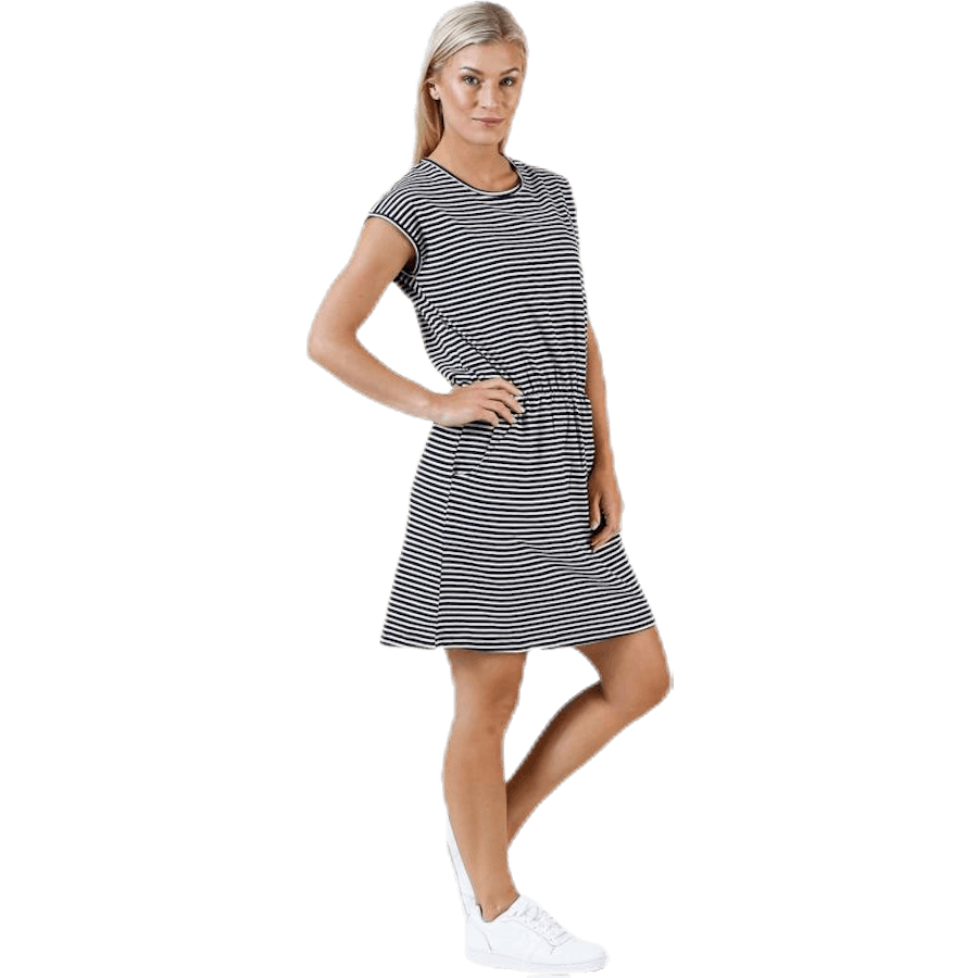 Neapel-kjole blå/hvit