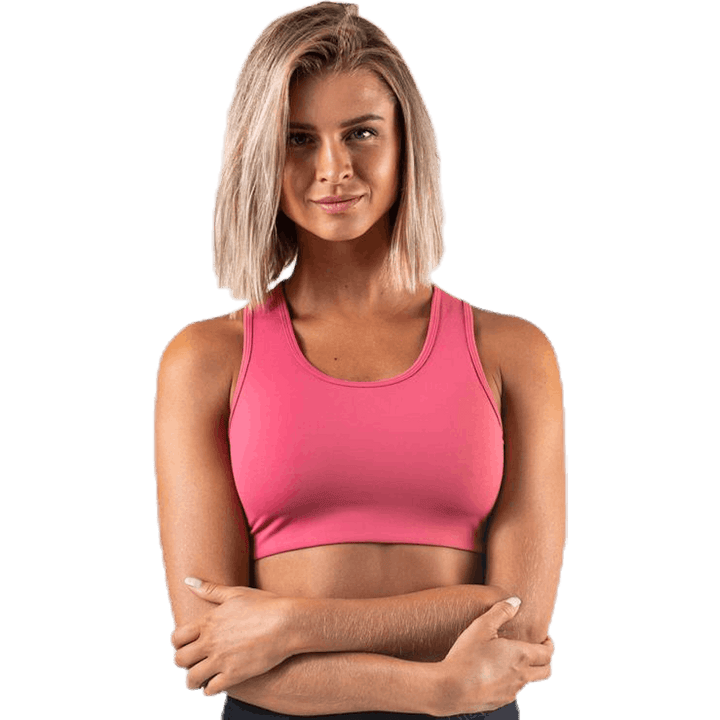 Soutien-gorge de sport de compression C/D Rose