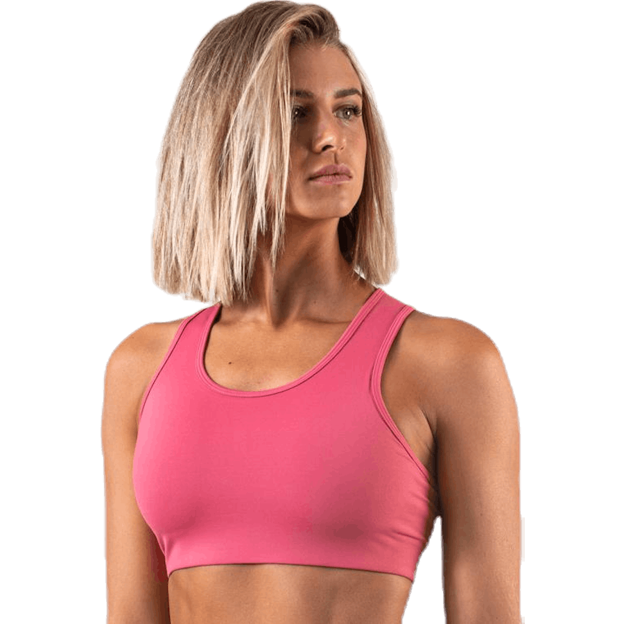 Soutien-gorge de sport de compression C/D Rose