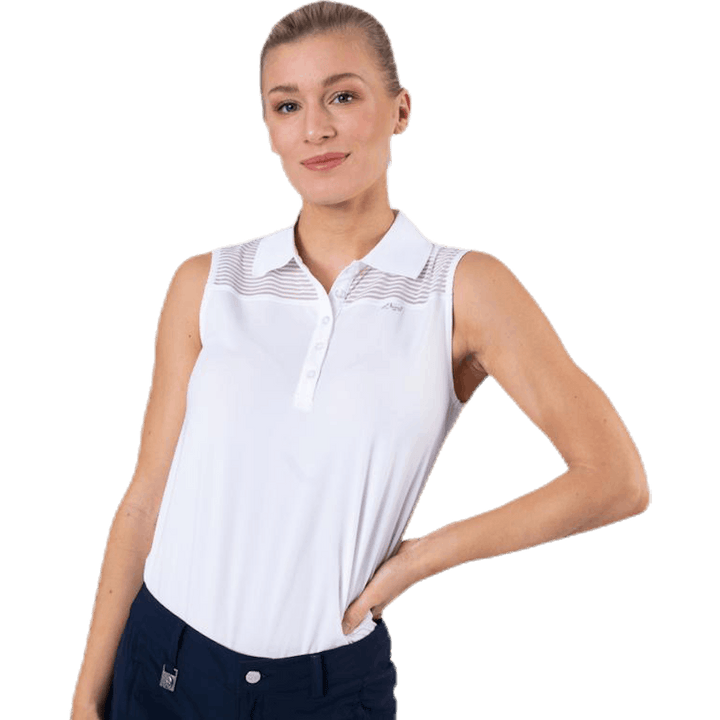 Miko koszulka bez rękawów biała