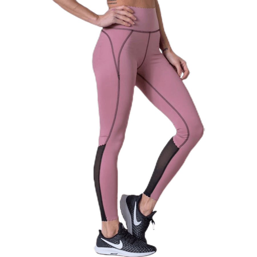Laser Cut Tights Pink