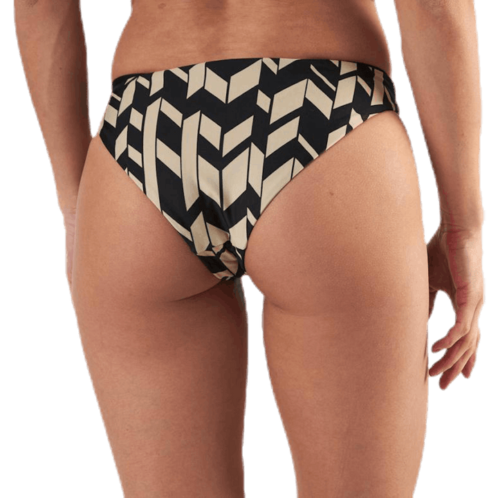 Bikini-Slips Schwarz/Beige