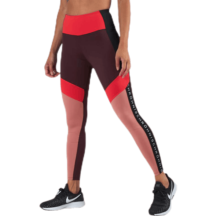 Kay Blocked Tights Pink