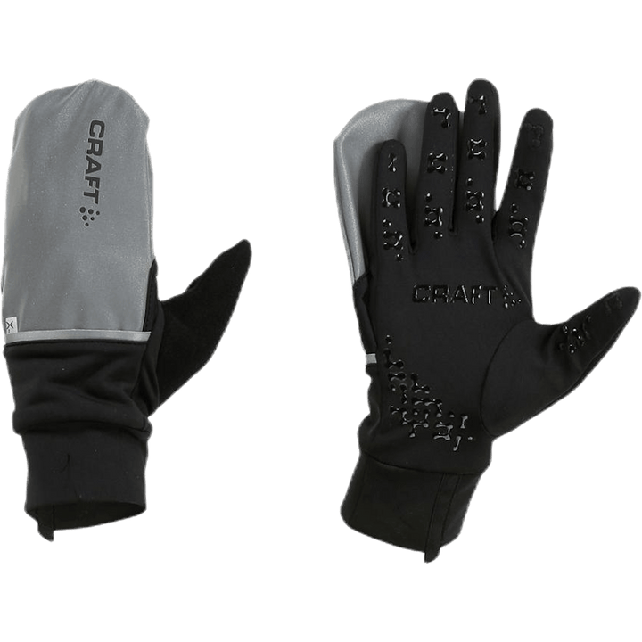 Hybrid Weather Glove Svart/Silver