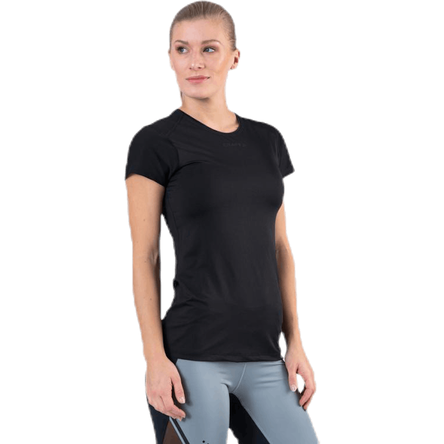 ADV Essence SS Slim Tee Schwarz