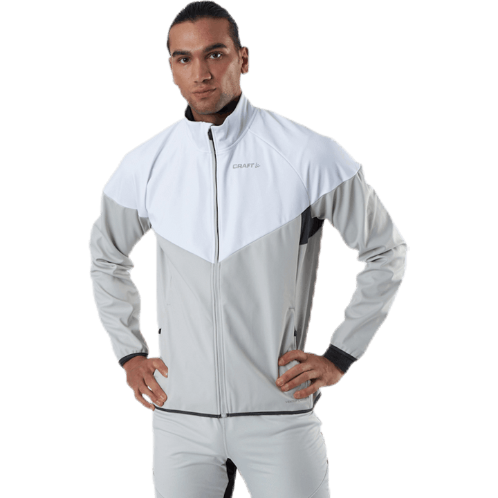 Veste Glide Block Blanc/Gris