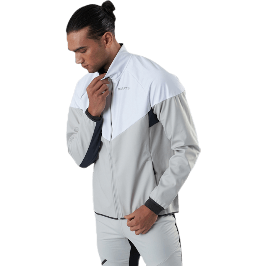 Veste Glide Block Blanc/Gris