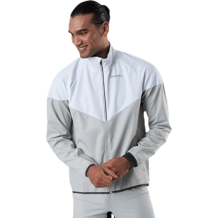 Veste Glide Block Blanc/Gris