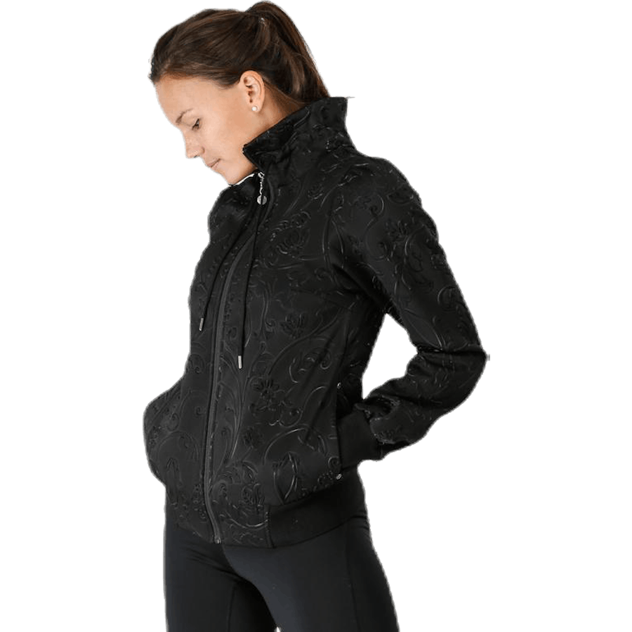 Asphalt Flower Jacket Schwarz