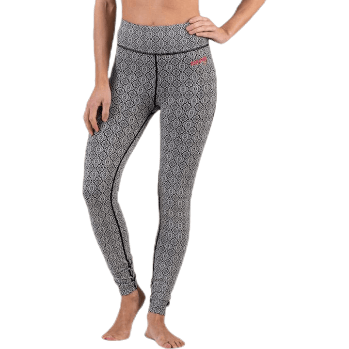 Spin To Win Mid Layer Strumpfhose Weiß/Schwarz
