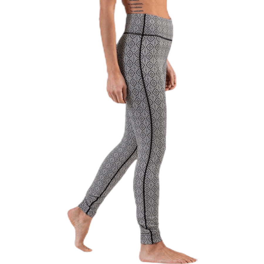 Spin To Win Mid Layer Strumpfhose Weiß/Schwarz