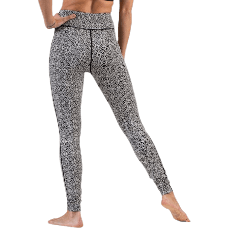 Spin To Win Mid Layer Strumpfhose Weiß/Schwarz