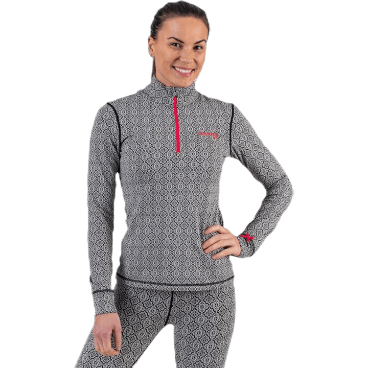 Spin To Win Mid Layer Top Weiß/Schwarz
