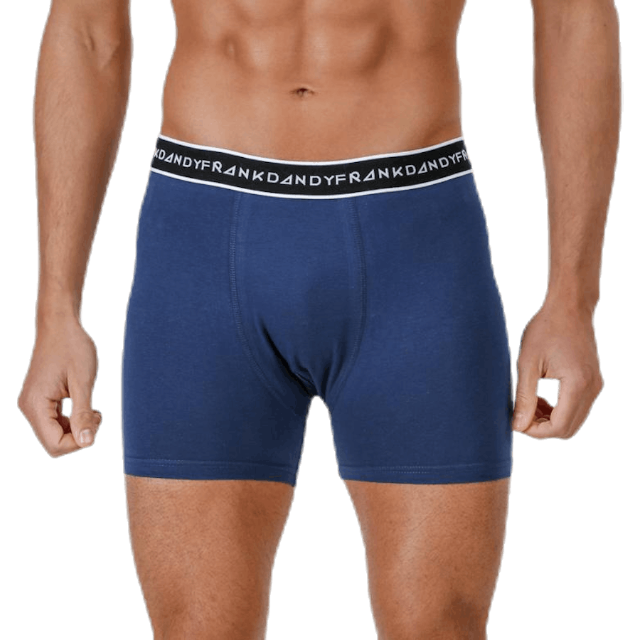Boxer in cotone biologico 5 pezzi blu/nero/grigio