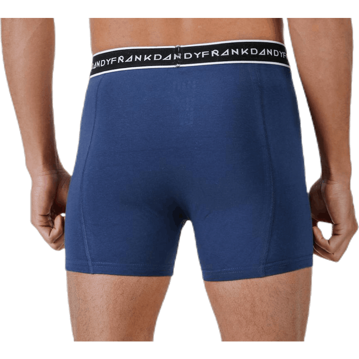 Boxer in cotone biologico 5 pezzi blu/nero/grigio