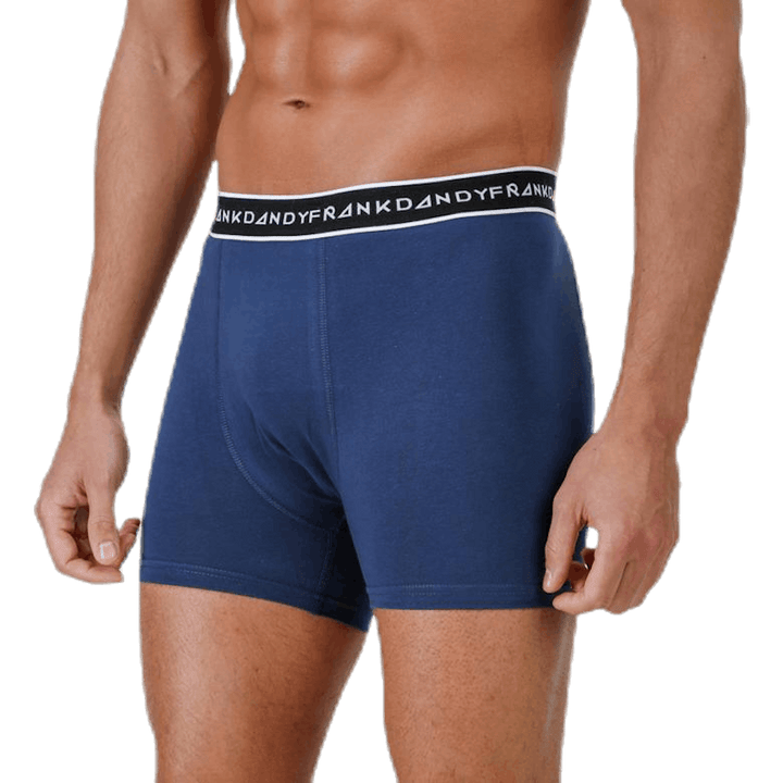 Boxer in cotone biologico 5 pezzi blu/nero/grigio