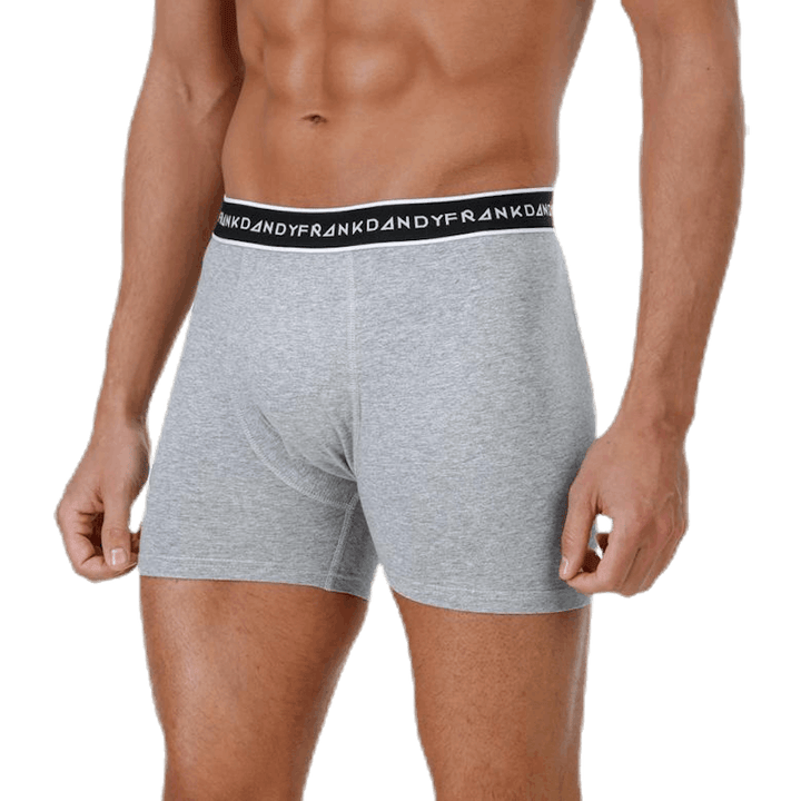 Boxer in cotone biologico 5 pezzi blu/nero/grigio